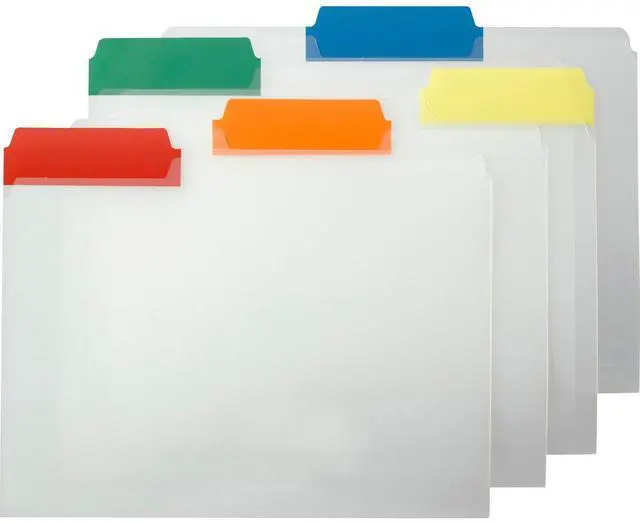 Alt view image 10 of 10 - Smead Manufacturing Company SMD10530 File Folder- Ltr- .33in.- Poly Color Tabs- Asst