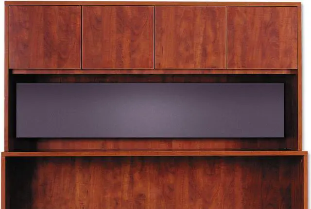 Alt view image 14 of 20 - Alera Valencia Tackboard For Open Storage Hutch, 62 3/8w x 1/2d x 14h, Charcoal