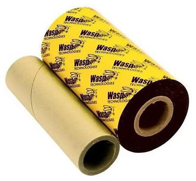 Alt view image 5 of 6 - Wasp 633808431198 Premium Wax-Resin Label Ribbon, 3.26" x 820' - 1 Roll
