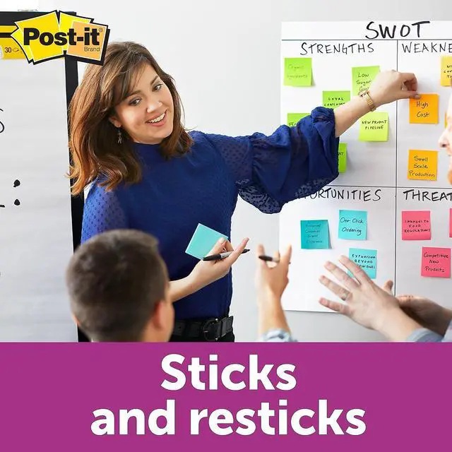 Alt view image 18 of 20 - Post-it Note Pads Office Pack 3 x 3 Canary/Miami 90/Pad 24 Pads/Pack 65424SSCYM