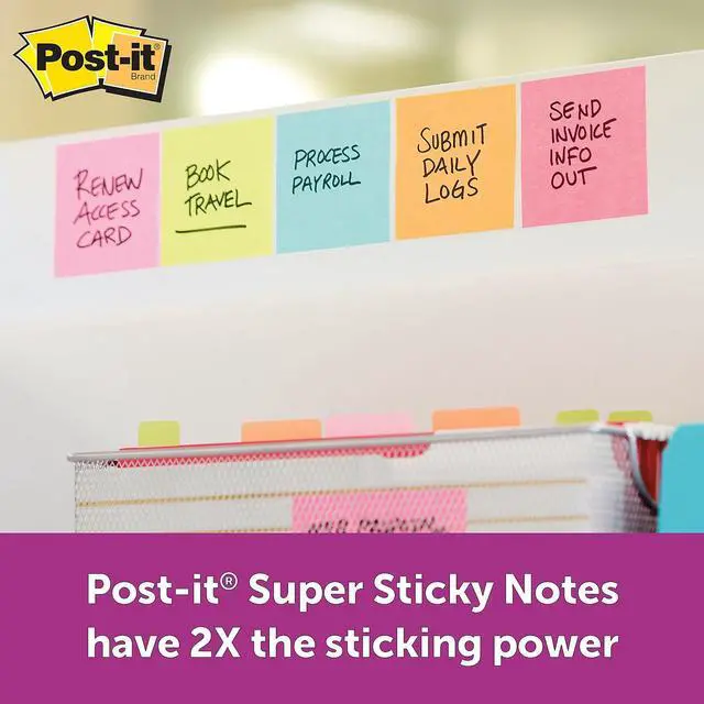 Alt view image 20 of 20 - Post-it Note Pads Office Pack 3 x 3 Canary/Miami 90/Pad 24 Pads/Pack 65424SSCYM