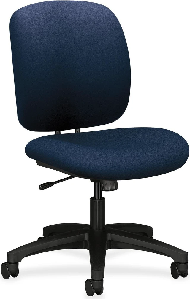 Hon Comfortask HON ComforTask Chair, Navy Fabric - Polymer Navy, Olefin Seat - Polymer ...