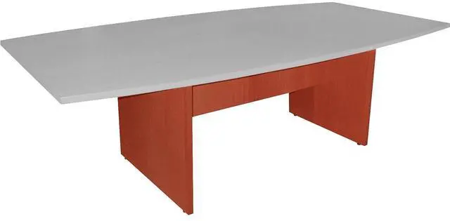 Alt view image 2 of 7 - Lorell Conference Table Base w/Modesty Panel 28"H Cherry 69121