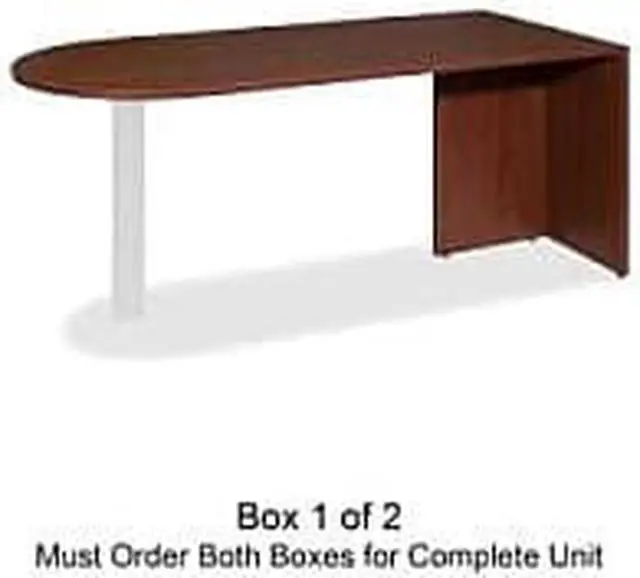 Alt view image 6 of 6 - Lorell Peninsula Box 1/2 66"x30"x29-1/2" Mahogany 69380