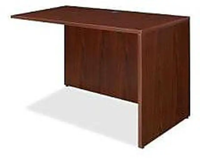 Alt view image 13 of 13 - Lorell Return Shell 48"x24"x29-1/2" Mahogany 69387