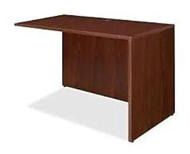 Alt view image 12 of 13 - Lorell Return Shell 48"x24"x29-1/2" Mahogany 69387