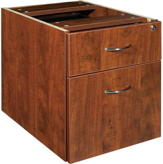 Alt view image 13 of 18 - Lorell Pedestal Box/File Hanging 16"x22"x28-1/4" Cherry 69432
