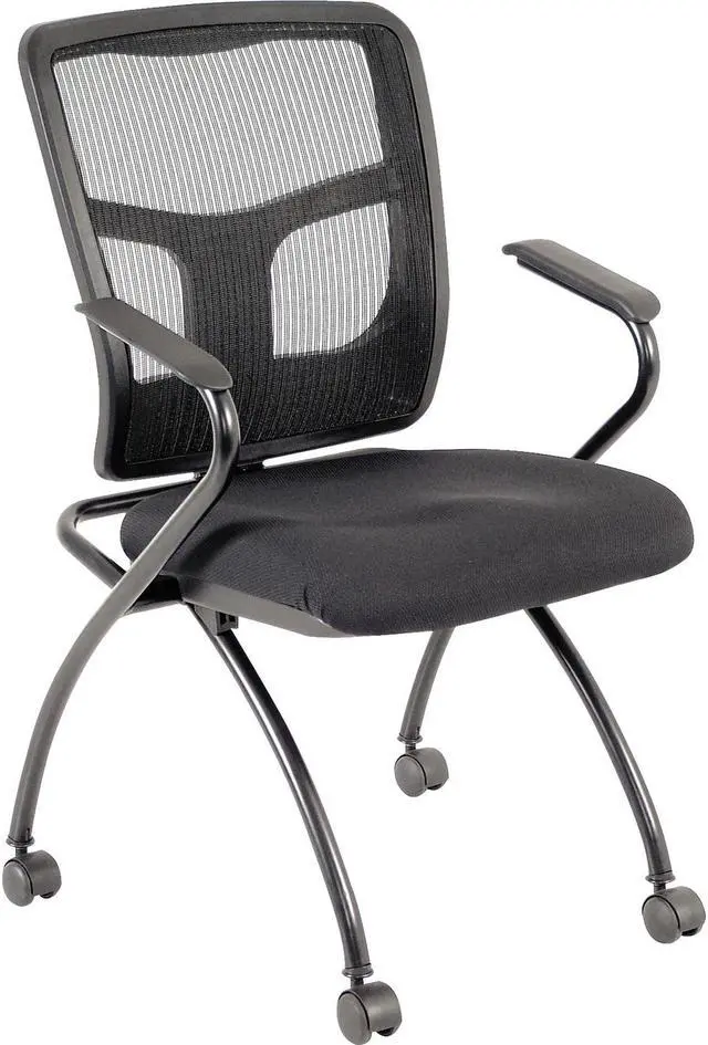 Alt view image 10 of 10 - Lorell Guest Chair 24-2/5"Wx24"Dx37"H 2/CT Black 84374