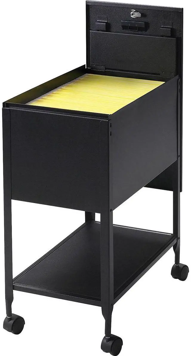 Alt view image 11 of 11 - Lorell Standard Mobile File Locking 13-1/2"x24-3/4"x28-1/4" BK 60177