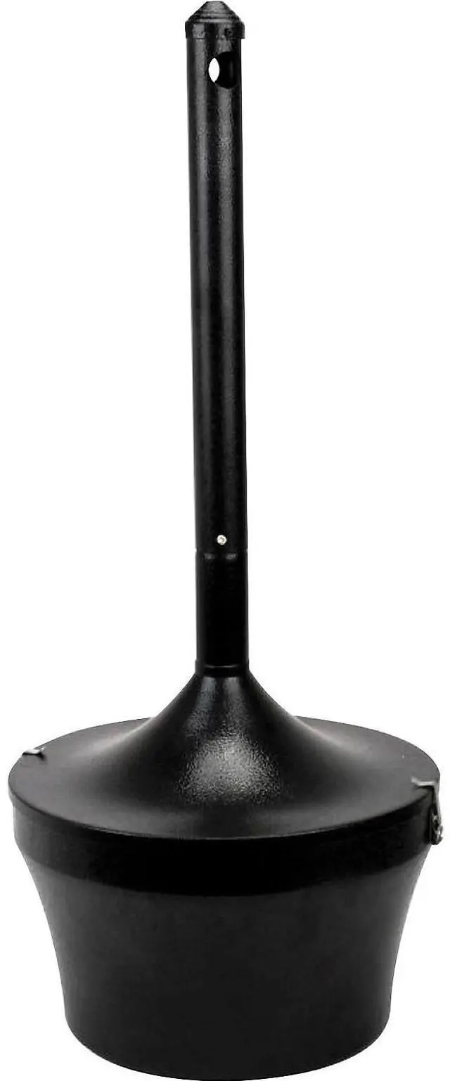 Alt view image 8 of 8 - Genuine Joe Smoking Receptacle Capped Tube 4.25 Gal. 16"x37" Black 58891