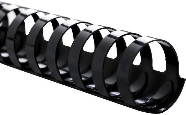 Main image of Sparco Plastic Binding Spines 1-1/2" 320 Sheet Capacity 100/BX BK 18003