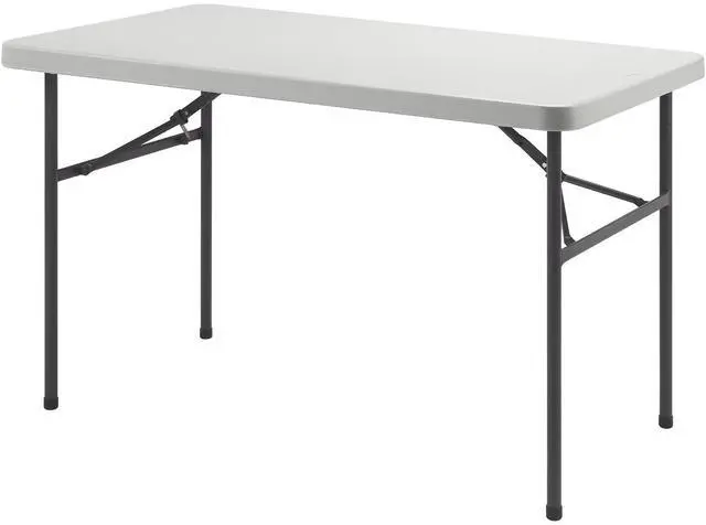 Alt view image 5 of 5 - Lorell Banquet Table Light Duty 450 lb Cap. 48"x24"x29" PM/GY 66657