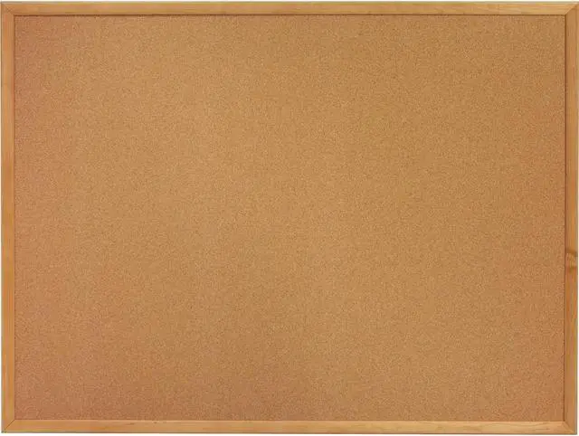 Alt view image 8 of 8 - Lorell Cork Board 3'x2' Oak Frame 19767