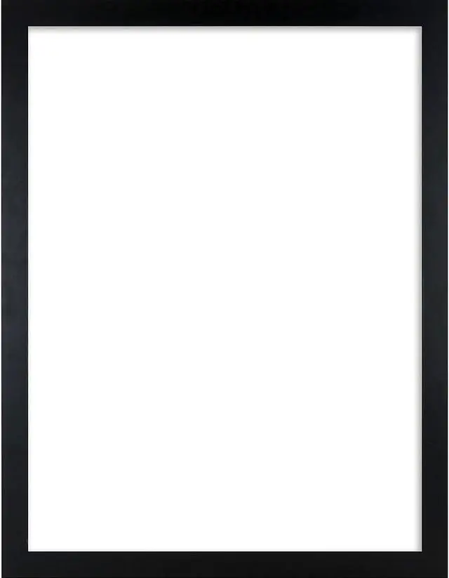 Alt view image 5 of 11 - Lorell Wide Frame - 24" x 36" Frame Size - Rectangle - Wall Mountable - Horizontal, Vertical - 1 Each - Wood - Black