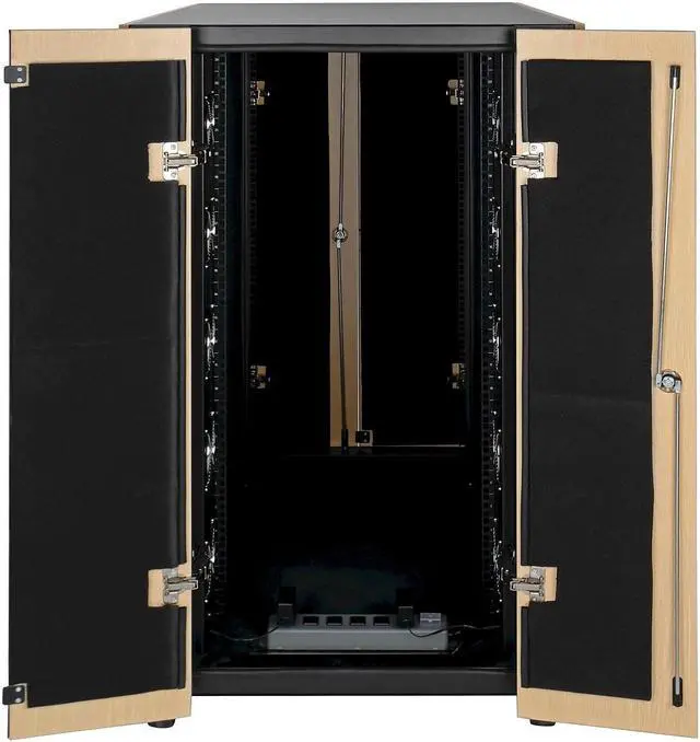 Alt view image 7 of 18 - Tripp Lite 24U SmartRack Sound Proof Server Rack - Quiet Acoustic Server Rack (SRQ24U)