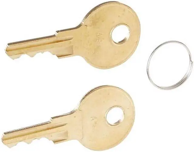 Main image of APG Cash Drawer A9 Lock Replacement Key Set for Series 4000 Cash Drawer 2/Pack