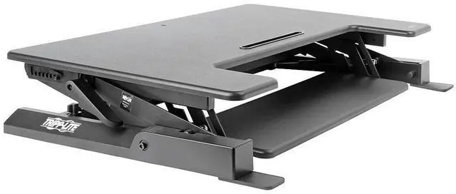 Alt view image 14 of 18 - Tripp Lite WWSSD3622 Height Adjustable 36x22 Sit Stand Desktop Workstation