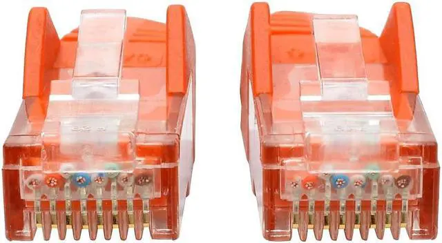 Alt view image 8 of 13 - Tripp Lite N201-001-OR Cat6 Gigabit Snagless Molded UTP Patch Cable (RJ45 M/M), Orange, 1 ft.