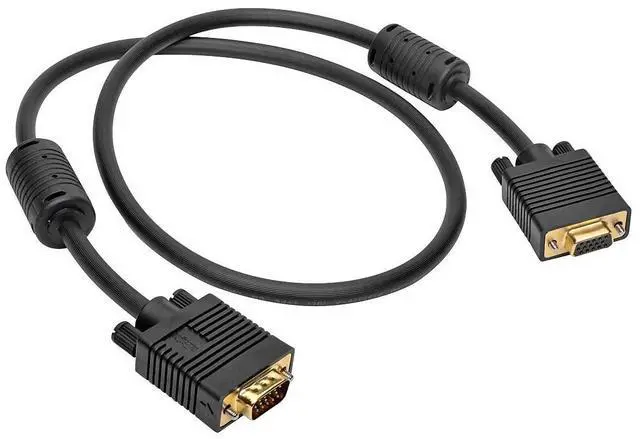 Alt view image 12 of 20 - Tripp Lite P500-003 Vga Monitor Extension Cable Coax High Resolution M/F 1080P 3Ft 3 - Vga Extension Cable - Hd-15 (Vga) (M) To Hd-15 (Vga) (F) - 3 Ft - Molded, Thumbscrews - Black