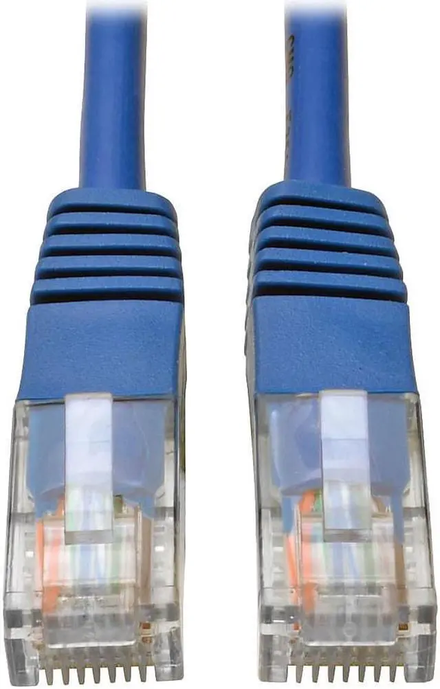 Alt view image 5 of 6 - Tripp Lite N002-012-BL Cat5E 350 Mhz Molded Utp Patch Cable (Rj45 M/M) , Blue, 12 Ft. - Patch Cable - Rj-45 (M) To Rj-45 (M) - 12 Ft - Utp - Cat 5E - Ieee 802.3Ab/Ieee 802.5 - Molded, Stranded - Blue