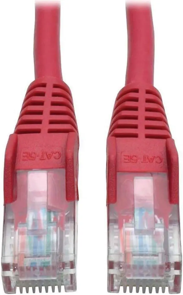 Alt view image 7 of 13 - Tripp Lite N001-006-RD Cat5e 350 MHz Snagless Molded UTP Patch Cable (RJ45 M/M), Red, 6 ft.