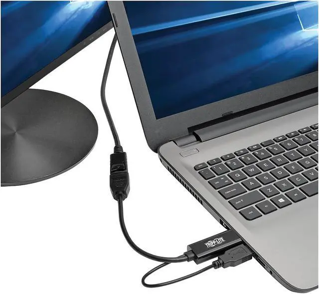 Alt view image 6 of 19 - Tripp Lite HDMI to DisplayPort Active Converter 4Kx2K w/ USB Power M/F 6in 6" - DisplayPort/HDMI/USB for Audio/Video Device, Monitor, Blu-ray Player, Projector - 6" - 1 x DisplayPort Female Digital Au