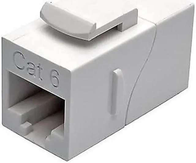 Alt view image 10 of 12 - TRIPP LITE N235-001-WH Cat6 Straight-Through Modular In-Line Snap-In Coupler (RJ45 F/F)