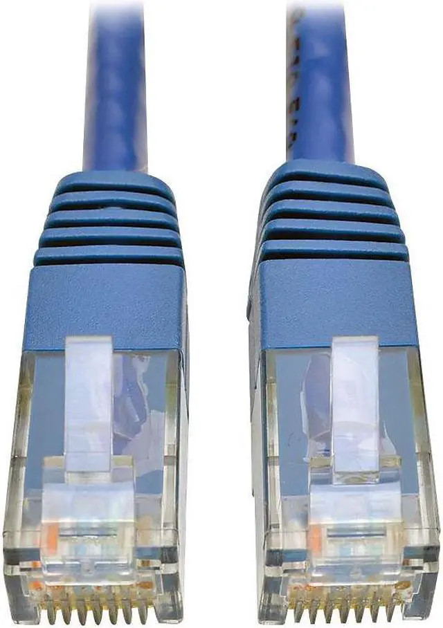 Alt view image 8 of 11 - Tripp Lite Cat6 Gigabit Molded Patch Cable, 25 ft. RJ45 (M/M), 550MHz 24 AWG Blue 25' (N200-025-BL)
