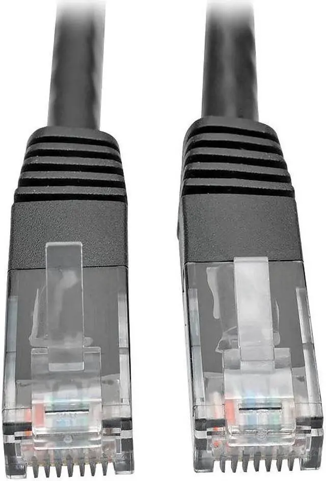 Alt view image 13 of 15 - Tripp Lite Cat6 Gigabit Molded Patch Cable, 25 ft. RJ45 (M/M), 550MHz 24 AWG Black 25' (N200-025-BK)