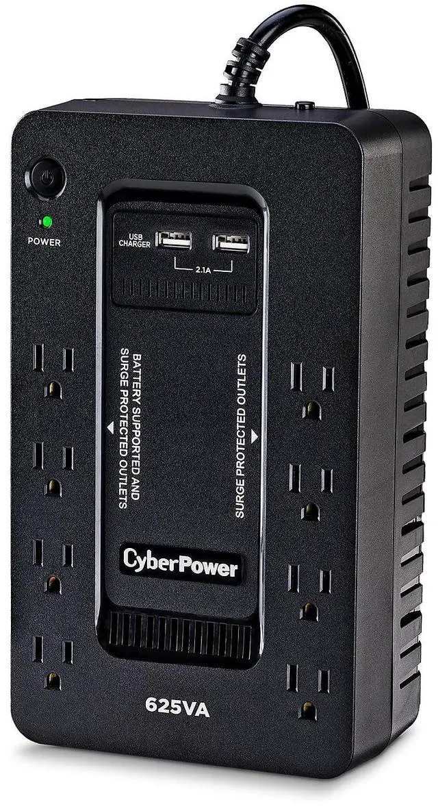 Alt view image 17 of 20 - CyberPower ST625U Standby UPS Systems - 625VA/360W, 120 VAC, NEMA 5-15P, Compact, 8 Outlets, PowerPanel
