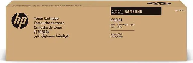 Alt view image 12 of 16 - HP CLT-K503L Toner Cartridge Black Laser High Yield SU150A