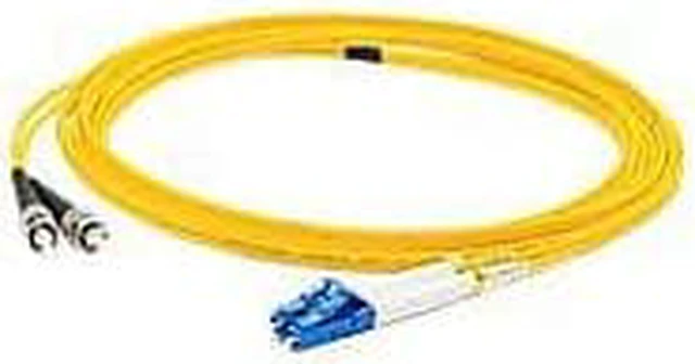 Alt view image 2 of 5 - AddOn 4m LC (M) to ST (M) Yellow OS1 Duplex LSZH Single-Mode Fiber Patch Cable
