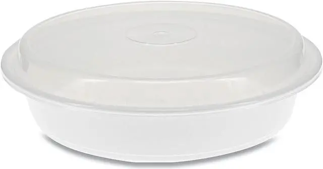 Main image of Pactiv Corporation Pactiv Evergreen VERSAtainers 48 oz. 9 x 9 x 2.38 White/Clear