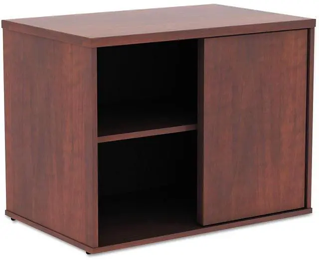 Alt view image 19 of 20 - Alera Open Office Low Storage Cabinet Credenza, 29 1/2 X 19 1/8x 22 7/8, Cherry
