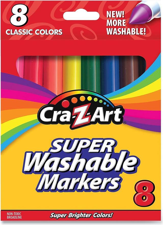 Cra-Z-Art® Super Washable Markers, Broad Bullet Tip, Assorted