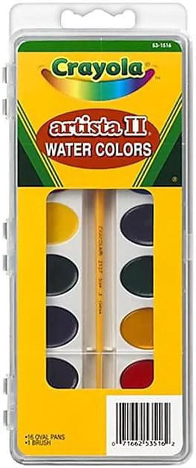 Alt view image 7 of 8 - Crayola Llc Formerly Binney & Smith BIN531516 Artista Ii Watercolor Set 16 Semi