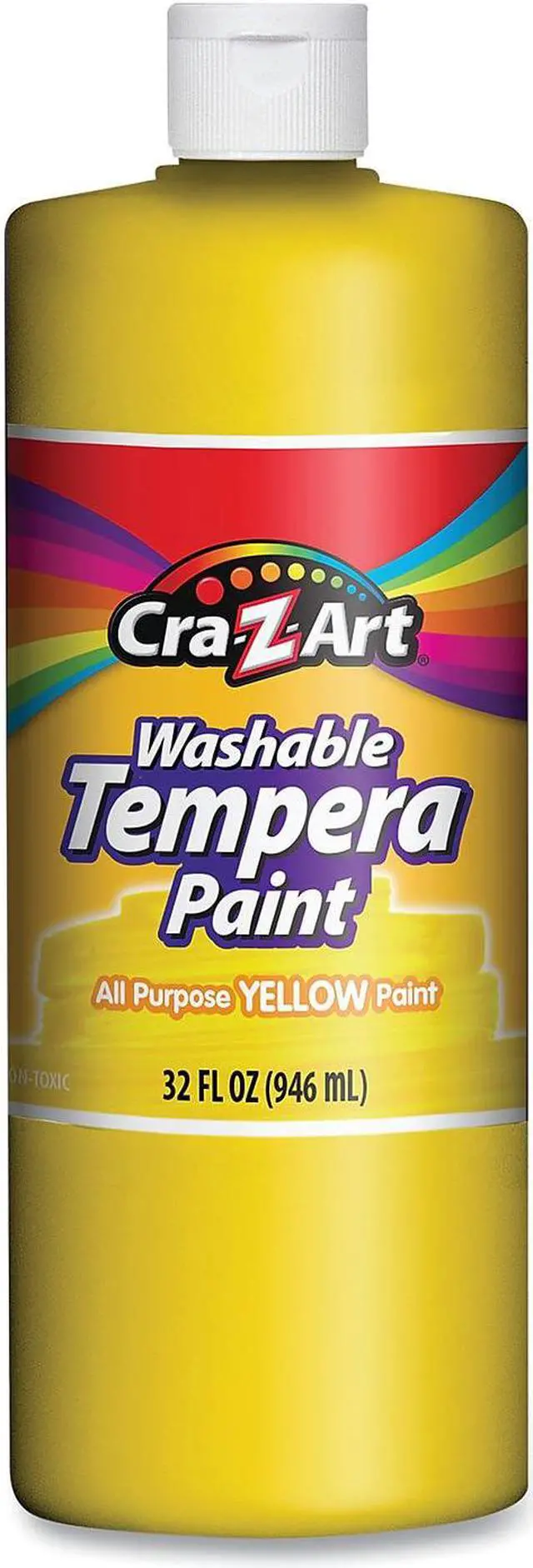 Alt view image 2 of 4 - Washable Tempera Paint Yellow 32 oz Bottle 760096
