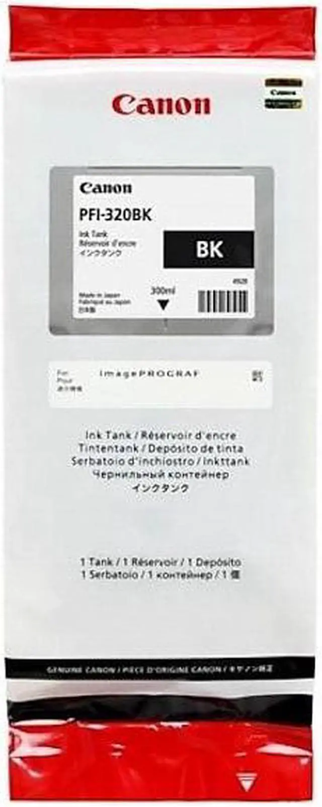 Alt view image 2 of 3 - Canon PFI-320BK Black High Yield Ink Cartridge (2890C001)