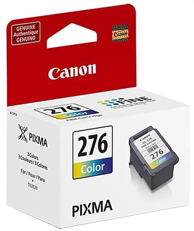 Alt view image 10 of 13 - Canon CL-276 Color Ink Cartridge for PIXMA TS3520 Wireless All-In-One Printer