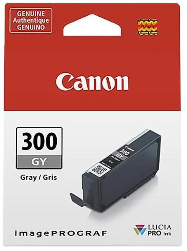 Alt view image 12 of 12 - Canon LUCIA PRO PFI-300 Original Ink Cartridge Gray 1 Pack 4200C002