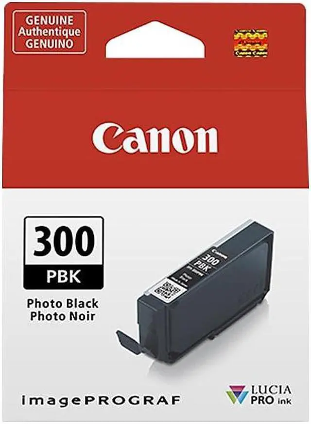 Alt view image 11 of 12 - Canon LUCIA PRO PFI-300 Original Inkjet Ink Cartridge Photo Black 4193C002