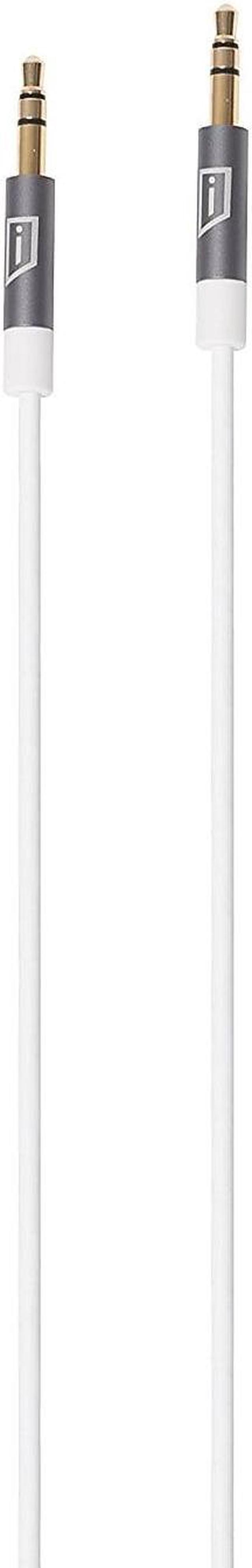 iStore 3.5 mm AUX Audio Cable, 4.9 ft, White iStore 3.5 mm AUX Audio Cable, 4.9 ft, White