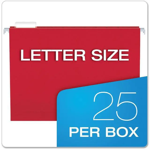 Alt view image 17 of 18 - Pendaflex Essentials Colored Hanging Folders 1/5 Tab Letter Assorted Colors 25/Box 81612
