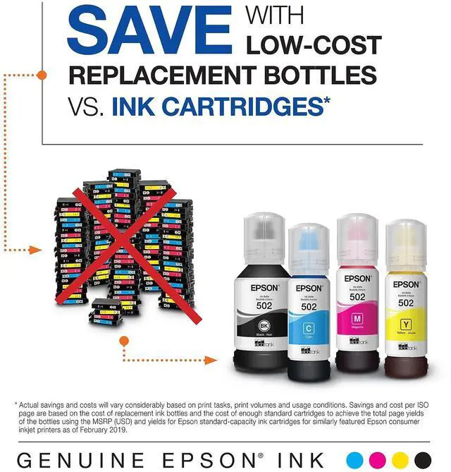 Alt view image 4 of 14 - Epson EcoTank T502 Ink Bottle Black (T502120-S) 2758160