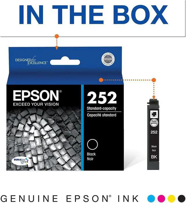 Alt view image 5 of 8 - Epson DURABrite Ultra Ink T252120 Ink Cartridge - Black