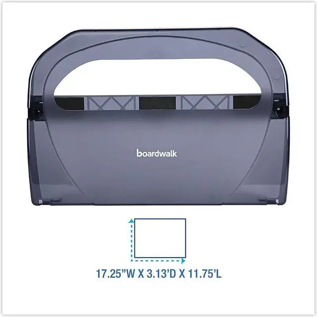 Alt view image 13 of 15 - Toilet Seat Cover Dispenser, Plastic, 17 1/4x3 1/8x11 3/4, Smoke Black, 10/Crtn BWKTS510SBBWEA