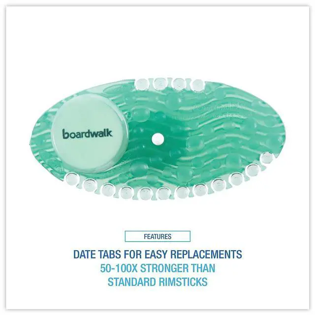 Alt view image 3 of 7 - Boardwalk Curve Air Freshener Cucumber Melon Green 10/Box CURVECME