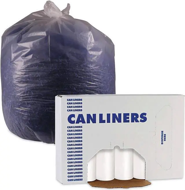 Alt view image 6 of 7 - Boardwalk Repro Low-Density Can Liners 30 gal 0.62 mil 30 x 36 White 10 Bags/Roll 20 Rolls/Carton 511