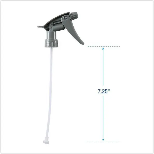 Alt view image 6 of 9 - Chemical-Resistant Trigger Sprayer 320CR, Gray, 7 1/4"Tube, 24/Carton BWK72108