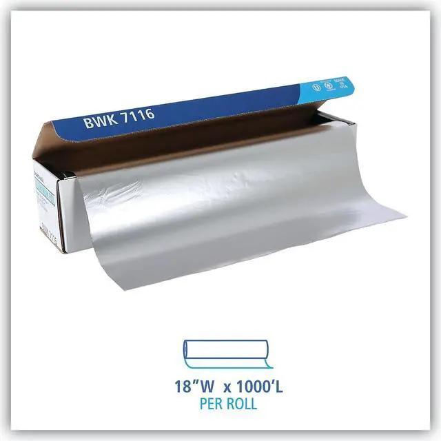 Alt view image 13 of 16 - Premium Quality Aluminum Foil Roll, 18" X 1000 Ft, 16 Micron Thickness, Silver